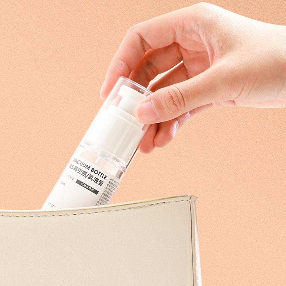 2Pcs Vacuum Dispensing Container 15ml 30ml 50ml Skin Care Refillable Lotion Spray Bottle Travel