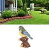 Garden Bird Statue Sculpture Decoration Animal Bird Figurine for Indoor Outdoor Backyard Yard Porch Patio Home Shelf Decor Bird Ornament
