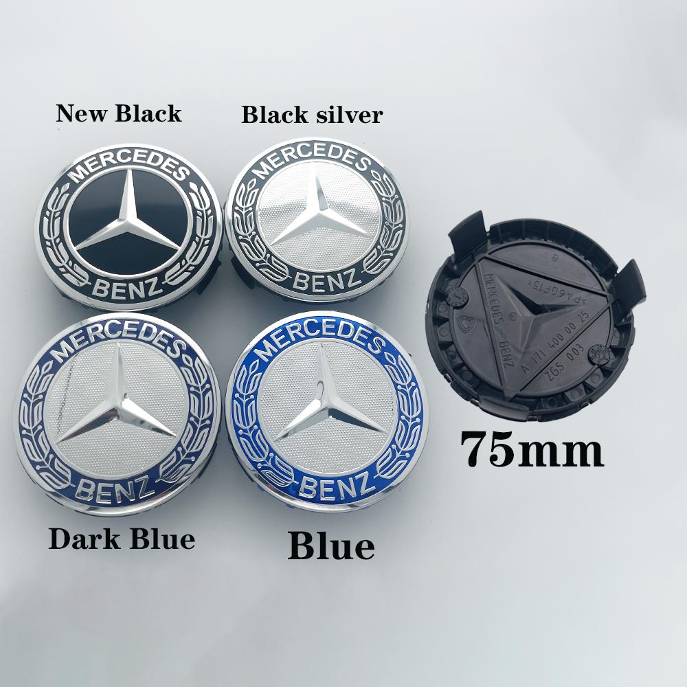 4pcs--75mm Wheel Hub Cap Emblem Replacement For Mercedes Benz AMG C180 C200 E260 E300 ML350 W230 W204 W205 W210 W211 A1714000025 QKMNR1