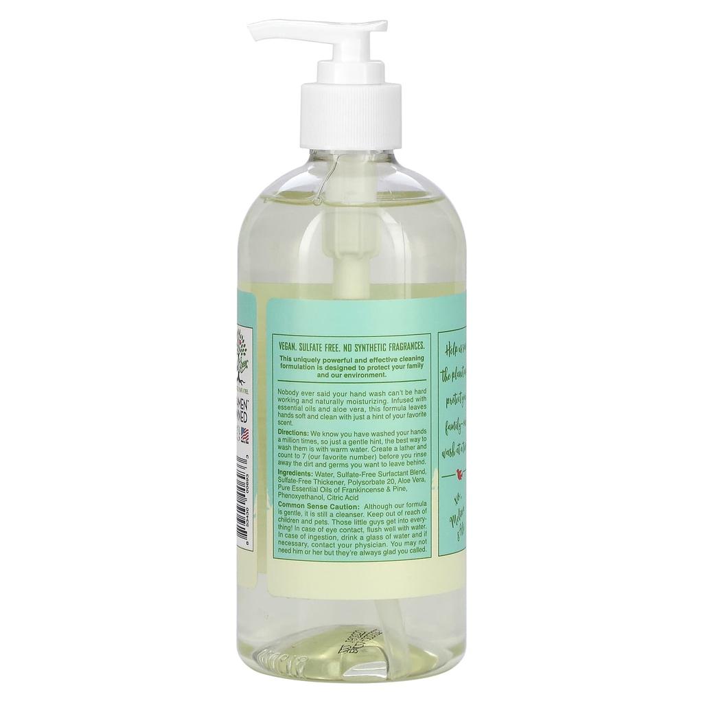 Rebel Green Fresh & Clean Hand Soap, Frankincense and Pine, 16.9 Oz (500 Ml)