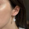 Серебряные серьги с фианитами (2144564)