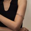 Alloy Silver Gold for Women Girls Armlet Upper Arm Cuff Armband Minimalist Bangle Arm Bracelet