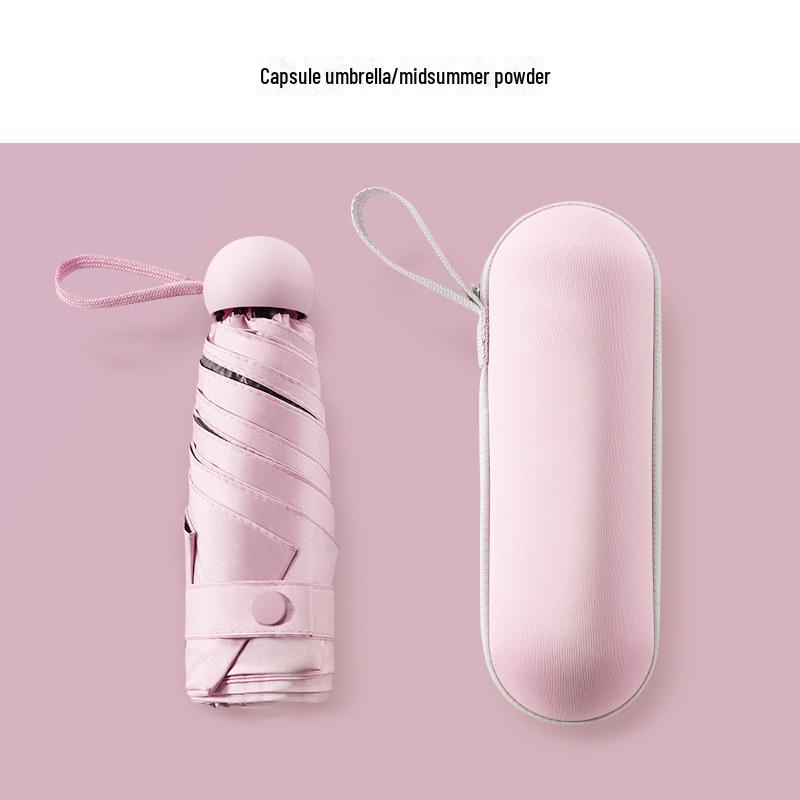 Скидка 50% на карманный мини-зонт двойного назначения: Защита от ультрафиолета для солнца и дождя, красочный и компактный дизайн