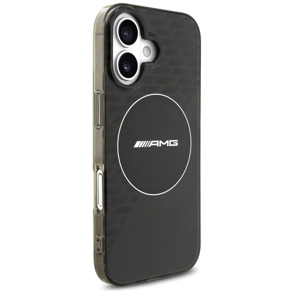 AMG Double Layer Transparent Smocked MagSafe Case for iPhone 17 Black
