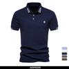 AIOPEON Brand 100% Cotton Men's Polo Shirts Casual Solid Color Short Sleeve Polo Shirts for Men New Summer Desinger Clothing Men