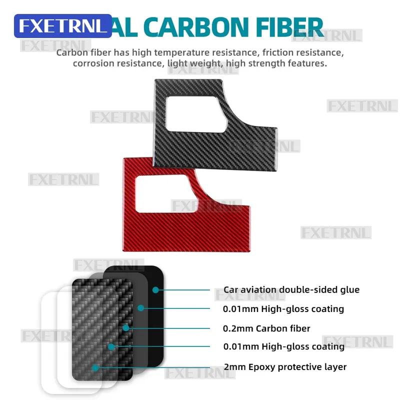 For SEAT Ibiza Mk5 2018 -2025 6F KJ1 LHD RHD Real Soft Carbon Fiber Car Fuse Box Interior Panel Sticker