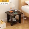 Simple Bedside Table Solid Wood Nightstands Double-Layer Night Table Living Room Sofa Side Table Modern Home Bedroom Furniture