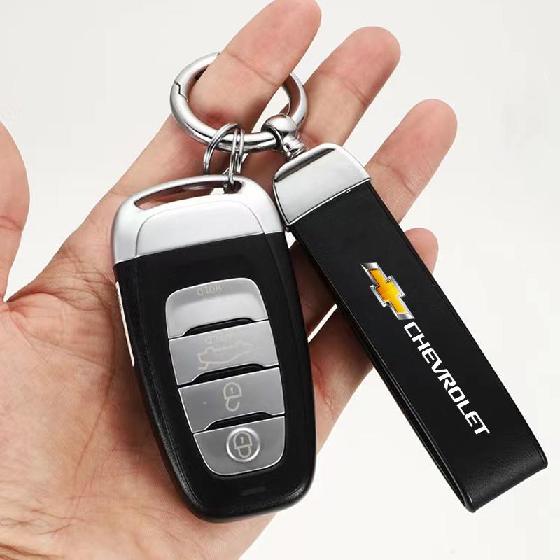 Кожаный Брелок для Ключей с Логотипом Автомобиля Подвеска для Ключей Автомобильные Аксессуары Для Chevrolet Volt Lacetti Aveo Groove Onix Volt Matiz Camaro Colorado