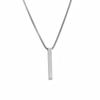 Stainless Steel 3D Rectangular Hip-Hop Necklace for Men & Couples