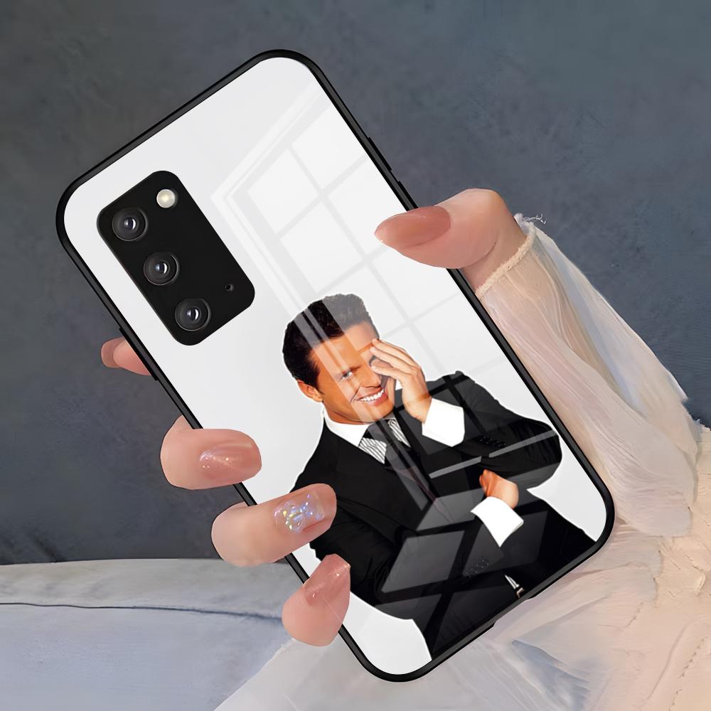 Чехол для телефона певца Луиса Мигеля для Samsung S26 S25 Plus S20 S20 Plus S22 Ultra S23 FE S21 Plus S21 Ultra Стеклянная крышка