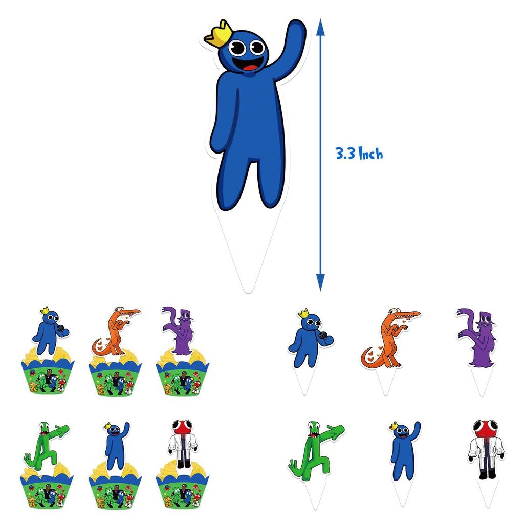 Вечеринка Радужные Друзья Принадлежности Баннер Топпер для торта Шары День рождения Дети