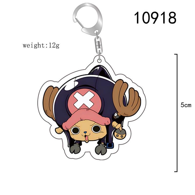 Акриловый брелок для One Piece Monkey D. Луффи Фрэнки Трафальгар Ло Бепо Нико Робин Акриловый брелок-пряжка Аниме Периферийный кулон
