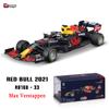 Ббураго 1:43 2021 F1 Red Bull Racing RB16B №33 Ферстаппен гоночная модель модель автомобиля симулятор игрушка-машинка из сплава коллекция подарок