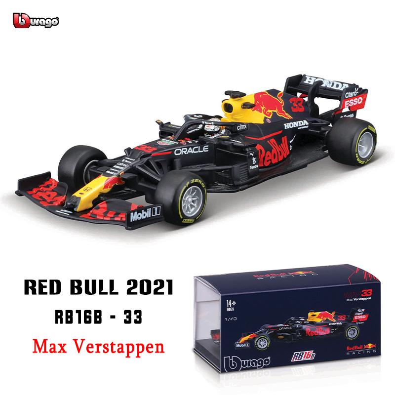 Ббураго 1:43 2021 F1 Red Bull Racing RB16B №33 Ферстаппен гоночная модель модель автомобиля симулятор игрушка-машинка из сплава коллекция подарок