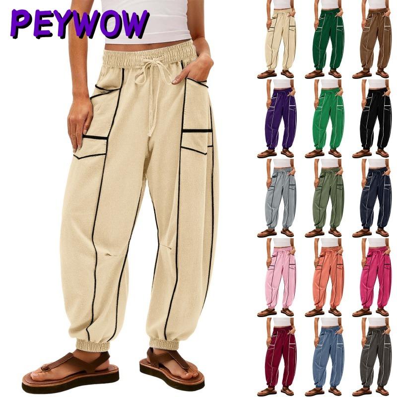 PEYWOW Женские модные повседневные брюки и капри