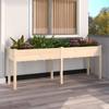 VidaXL Planter with Liner 203x53x76 Cm Solid Fir Wood 364239