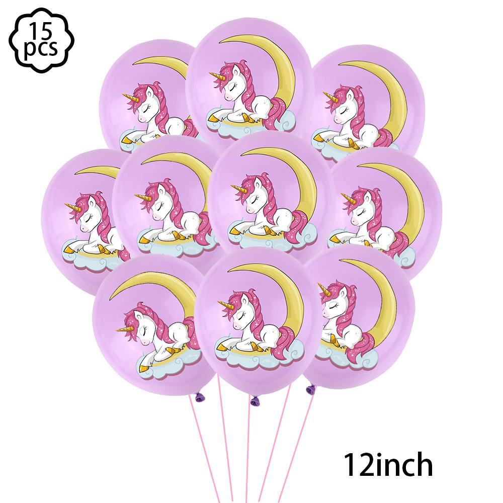 Unicorn Party Banner Garland Standing Unicorn Balloon Kids Girls Birthday Decoration Banner Baby Shower Unicorn Party Decoration