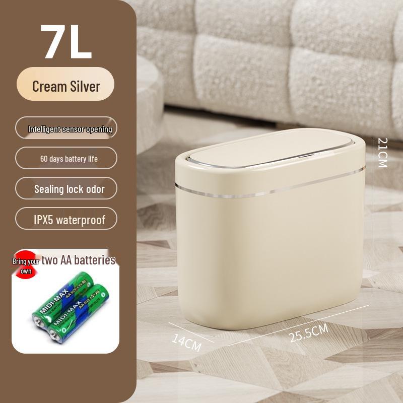 Умное мусорное ведро с датчиком 2025 года для дома – Автоматический сенсорный контейнер для ванной комнаты и гостиной