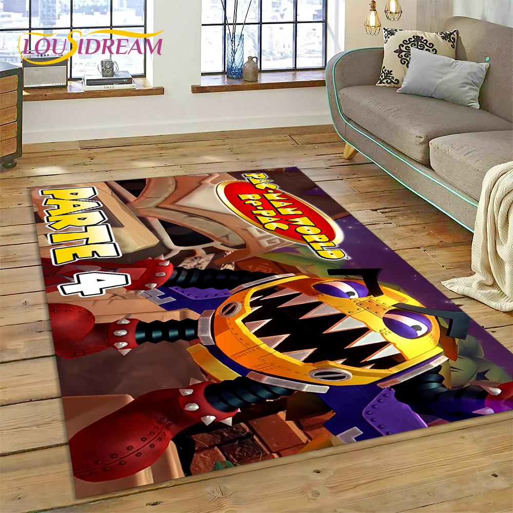 Retro Pacman-n Classics Game Rug Carpet for Living Room Bedroom Home Decor,Floor Mat Non-slip Decoration for Sofa Doormat Kids