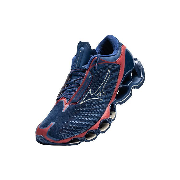 Mizuno Prophecy 12 Удобные модные амортизирующие нескользящие дышащие кроссовки для марафона с низким верхом Мужские кроссовки Оранжевый Красный Синий J1GC230007