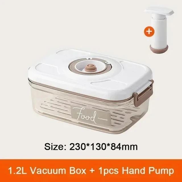 Food Vacuum Storage Box Sealed Kitchen Fresh-Keeping Box Large Capacity Food Transparent Storage Container with Vacuum Pump