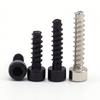 M2 M2.6 M3 M4 Black Nickel Plated Carbon Steel Hexagon Socket Head Cap Self-tapping Screw Allen Head Tapping Screws Flat Tail