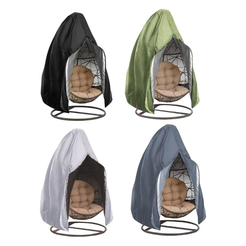 Garden Sunproof Hanging Eggs Chair Cover 115x190CM Waterproof and Weather Resistant for Patios Swing Chair Protecting
