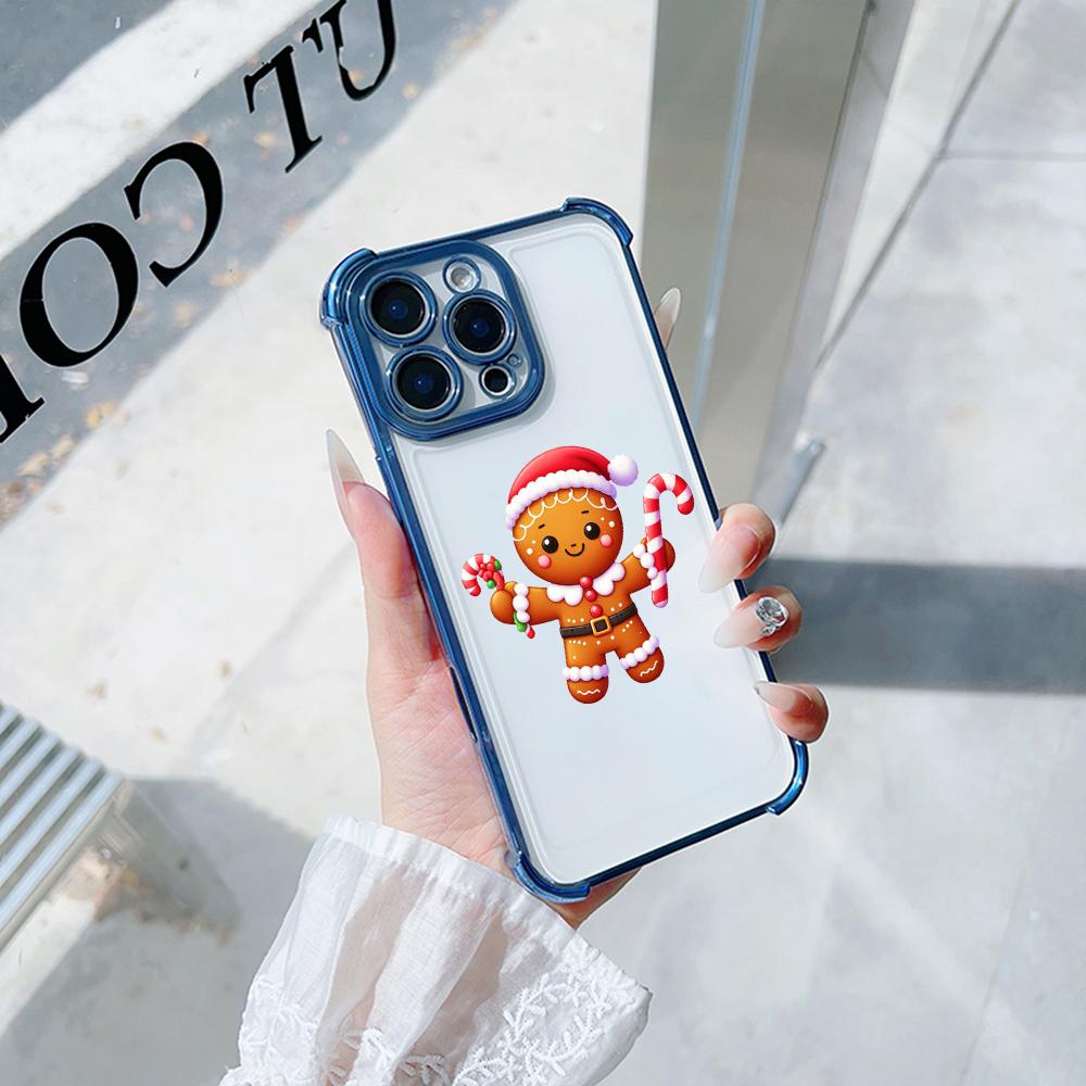 Чехлы для телефонов Ae104 Christmas tree Merry Christmas с гальваническим покрытием из ТПУ для A20s A54 A12 A14 S22 S23 S24 Ultra A55 A15 S21 FE с четырьмя углами защиты