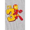 Iron Man Детская милая футболка на 3-й день рождения
