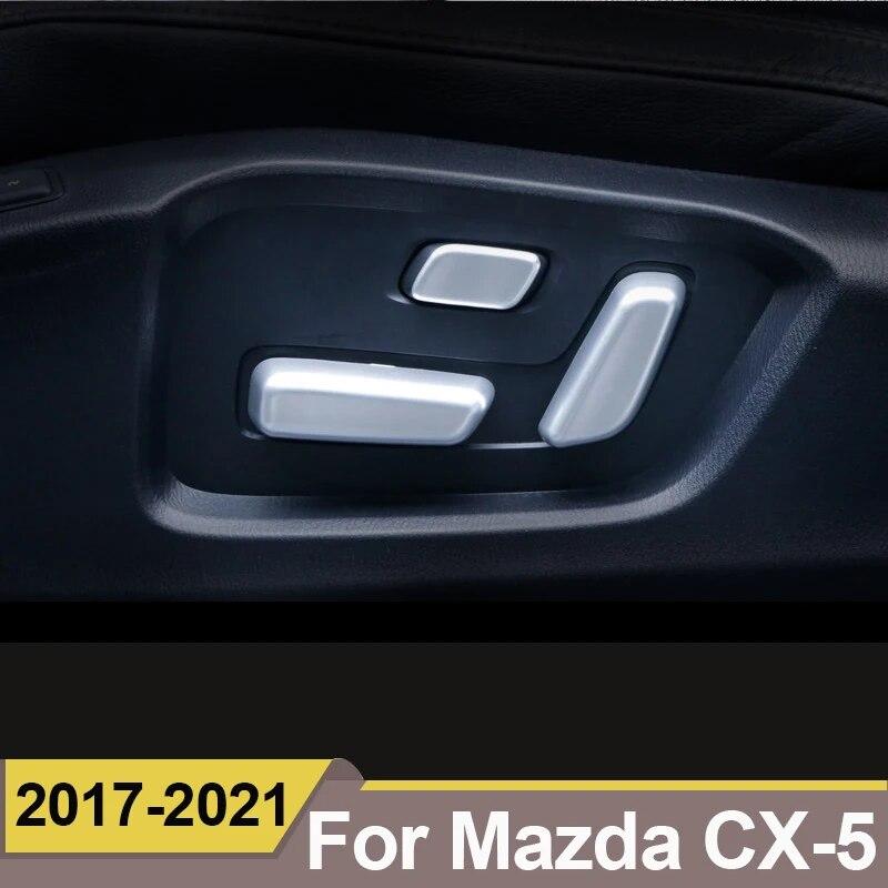ABS хромированный переключатель регулировки автомобильного сиденья, ключ для подъема сиденья, декоративная накладка для MAZDA CX-5 CX5 CX 5 2017 2018