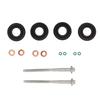 Fuel Injector Seal Washer O Ring Set Rubber Metal Diesel Injector Seal Kit with Clamp Bolts for