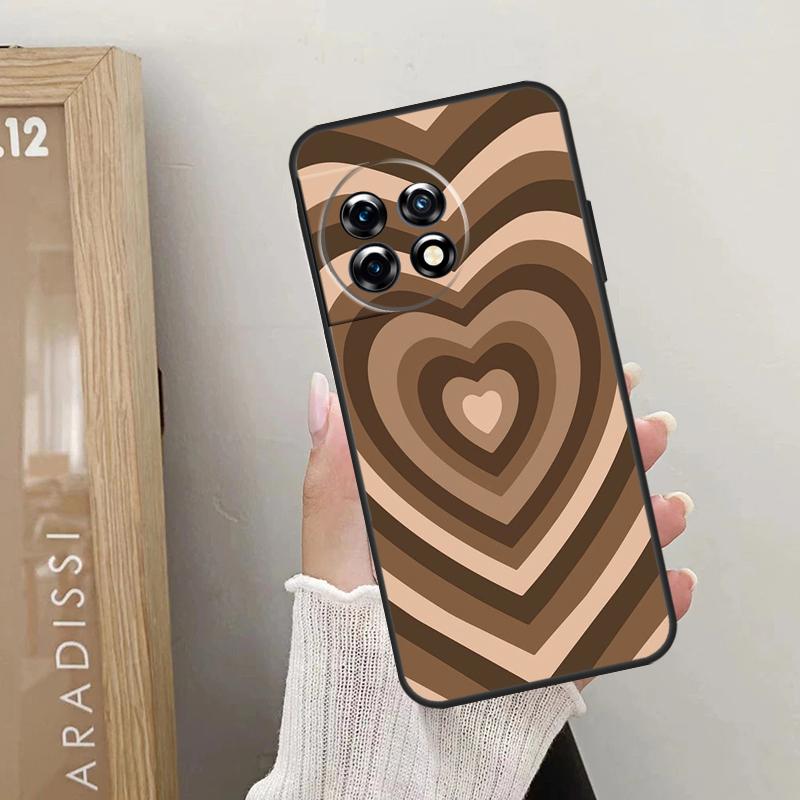 Colorful Heart Circle Love Case For OnePlus 12 11 9 10 Pro 9RT 10T 10R 12R OnePlus Nord 2 CE 3 Lite CE4 N10 N20 Cover