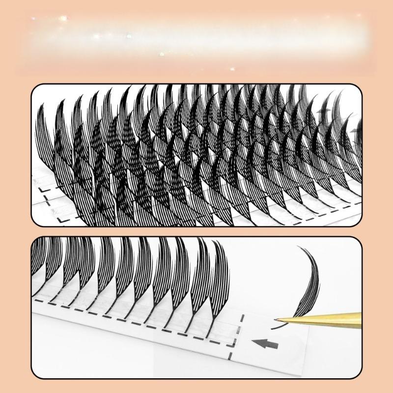 Готовые веерные ресницы для наращивания ресниц Tower Top Feather shape Faux Mink Soft Natural Готовые русские объемные ресницы для макияжа