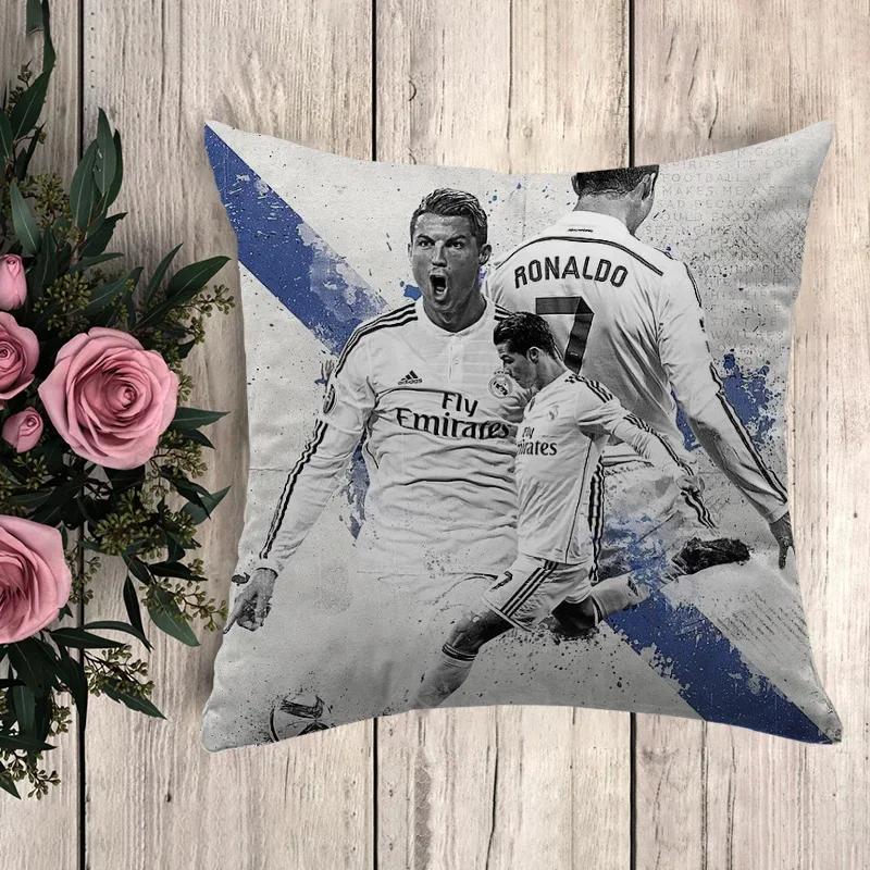 Викама Cr7 Роналду Мягкая Декоративная Наволочка Чехол для Подушки Подарок для Футбольных Фанатов для Гостиной Спальни Автомобиля Офиса