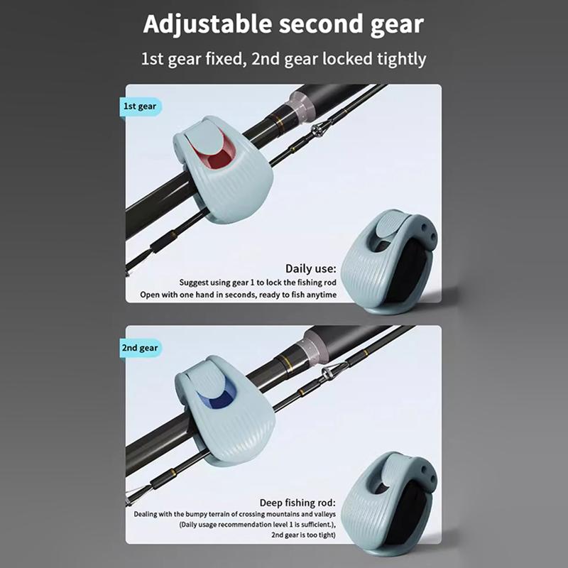 1/2 шт. Фиксатор для удилища, клипсы, ремни, держатель для удочки, компактный дизайн, фиксатор для удилища, настенный держатель для удилища