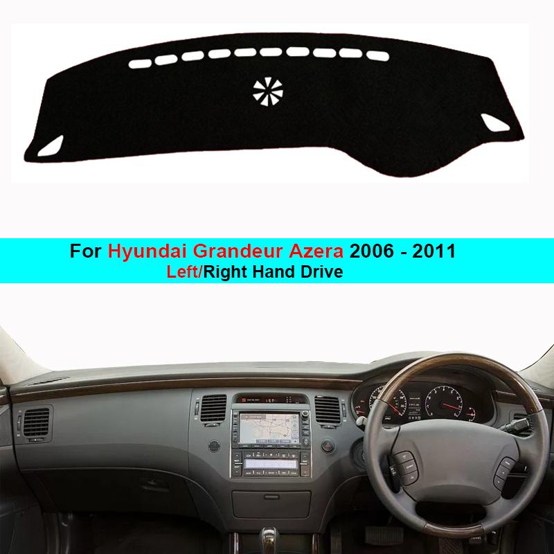 2 слоя автомобильного коврика на приборную панель для Hyundai Grandeur Azera 2006 - 2011 LHD RHD коврик для приборной панели накладка на приборную панель анти-УФ