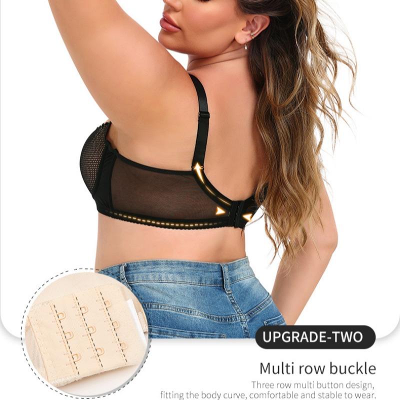 Европейский и американский сексуальный ультратонкий кружевной бюстгальтер больших размеров, нижнее белье