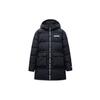 Basketball Series Solid Color Casual Mid-Length Duck Down Warm Jacket Men Outerwear Basic-Black 152311902-3