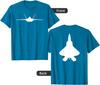 F 22 Raptor Fighter Jet Aircraft Silhouette T-Shirt Short Sleeve Casual 100% Cotton Shift