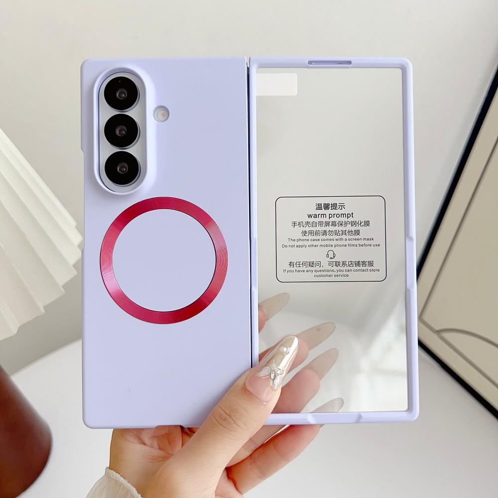 Чехол для Samsung Galaxy Z Fold 7 Жесткий ПК Магнитная беспроводная зарядка Пленка Защитная задняя крышка Чехол для корпуса телефона Z Fold 7