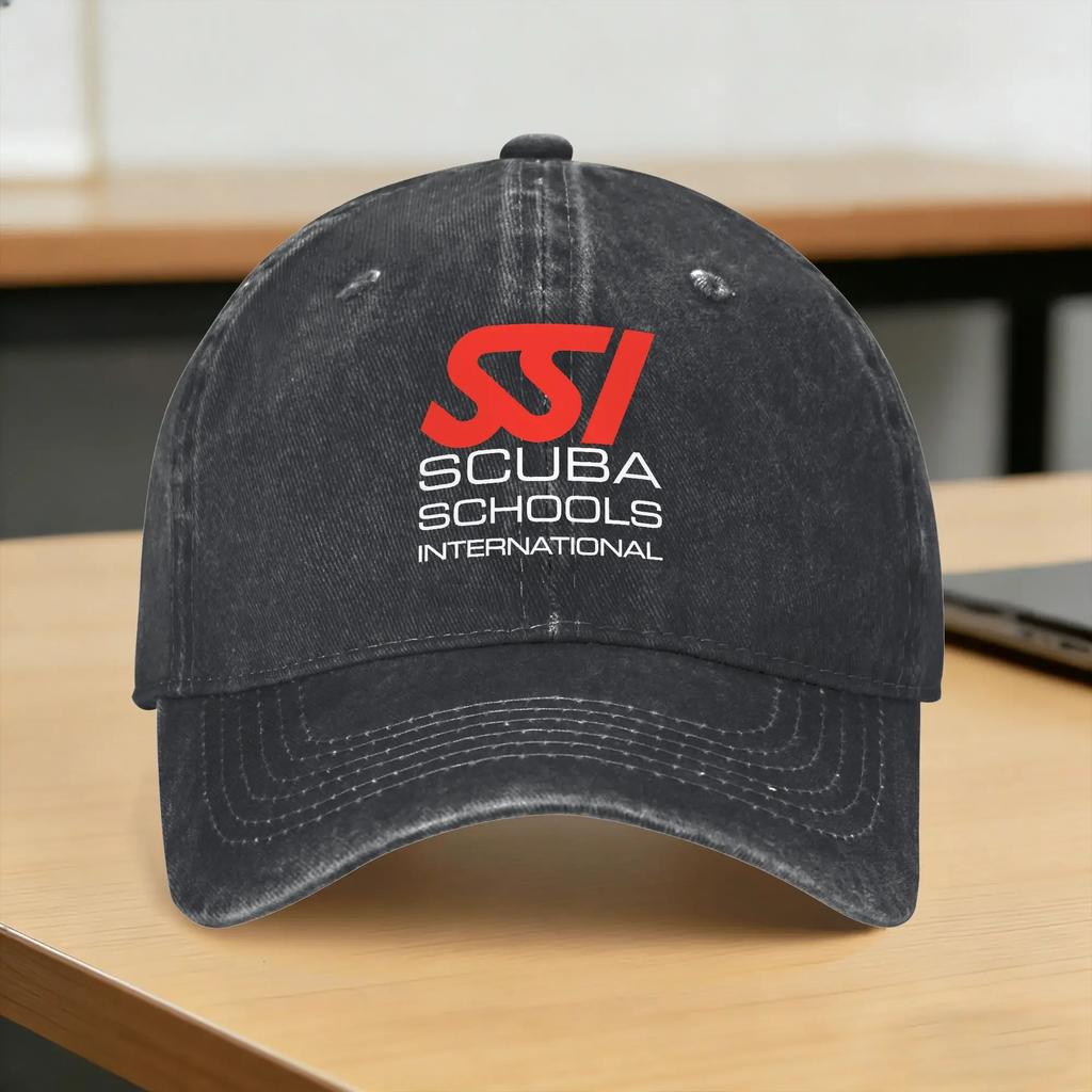 SSI Scuba Schools International Casual Baseball Cap For FeUnisex Unisex Summer Hunting Camping Hip Hop Hats Sunscreen Snapback Cap