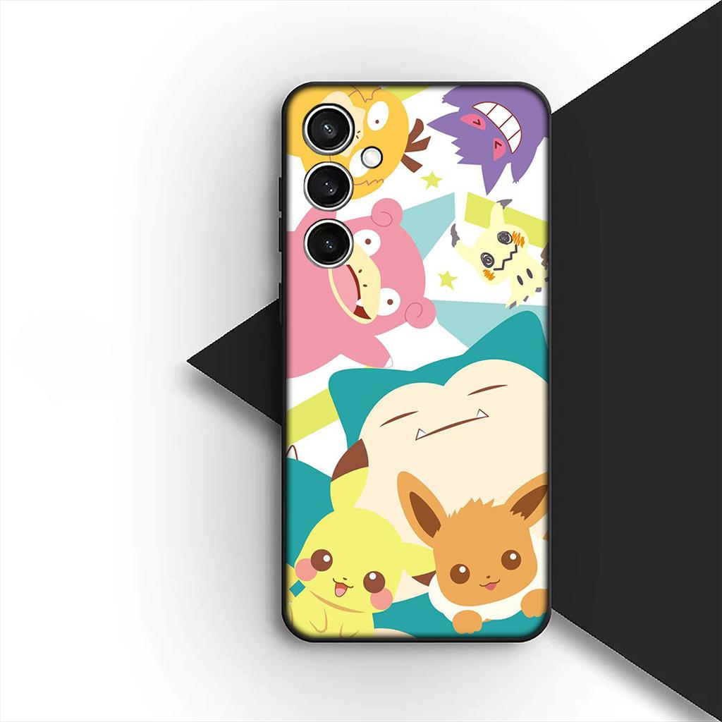 Casing for Apple iPhone 16 14 15 Plus 11 Pro Max 16E ProMax + 16Plus 15+ 14+ Phone Cover Soft Case Cartoon P-Pokemons P-Pikachus