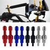 2Pcs M8 Motorcycle Electric Bike CNC Aluminum Rear View Mirror Hole Decorative Plugs Screws Cover Screw Cap Extension
