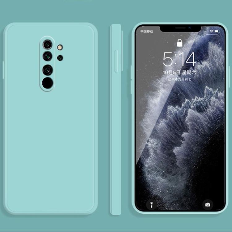 Для Xiaomi Redmi Note 8 Pro Чехол-бампер из имитации жидкого силикона, однотонный, с прямыми краями, противоударный, с полной защитой