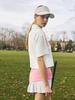 Crive Nine Logo Contrast Point Pleated Skirt Pk