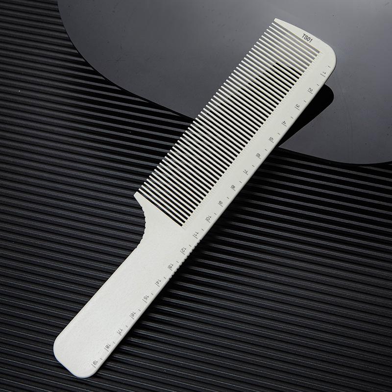 Ультратонкая профессиональная плоская расческа для стрижки волос для мужчин и женщин - специальная для парикмахерских, закругленная угловая парикмахерская расческа