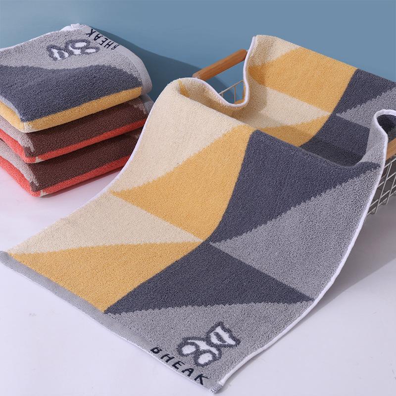 Cotton Towel Thickened Jacquard Soft Absorbent Adult Household Polyester Cotton Towel Quick Drying Towel Cotton Children's Face Towel