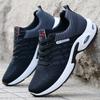 Men's Breathable Lace-Up Running Shoes - Korean Style, Lightweight, Casual Sneakers for Spring & Autumn