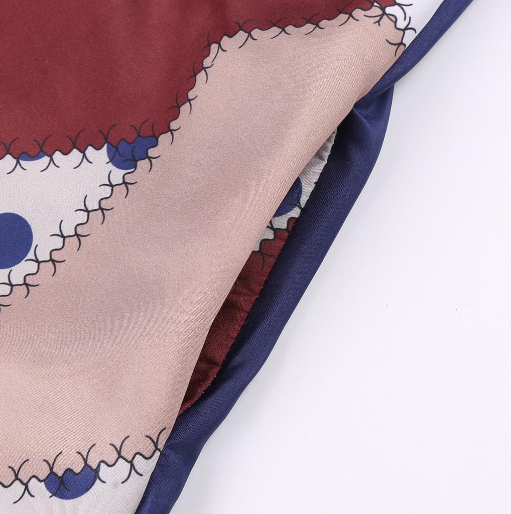 Женское модное повседневное ретро-платье с принтом и v-образным вырезом без рукавов, карманное платье