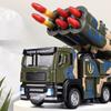 1:Модель автомобиля-ракетной установки 32-го масштаба, игрушка, сплав, литье под давлением, с механизмом оттяжки, Коллекция моделей военных инженерных машин, Подарки